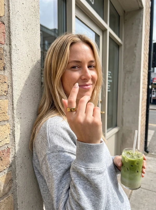 ALYN smart ring worn on a hand