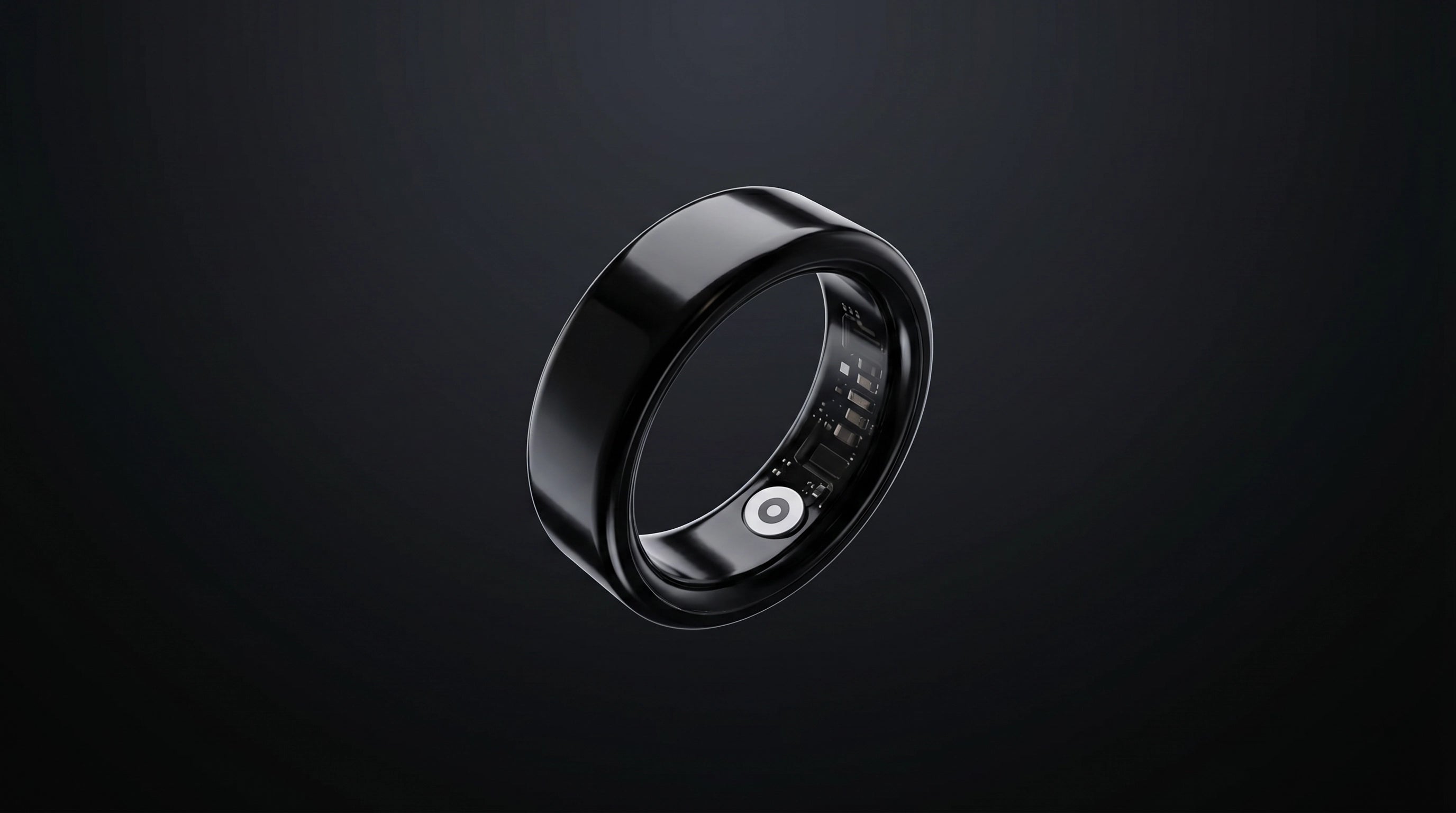 ALYN smart ring detail showing the inner health sensors