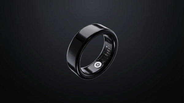 ALYN smart ring detail showing the inner health sensors
